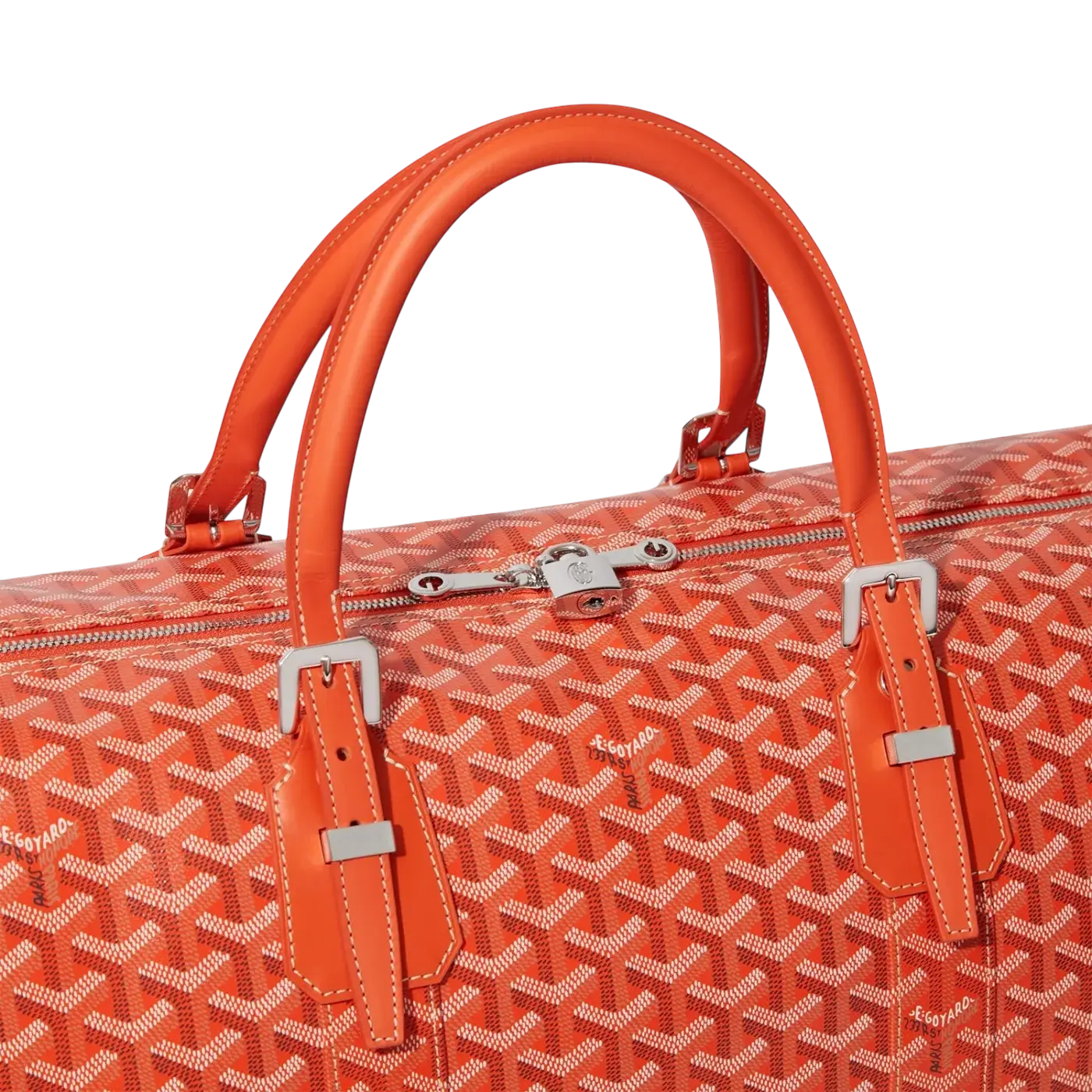 Goyard Boston 50 Bag Orange Chrome Dubai