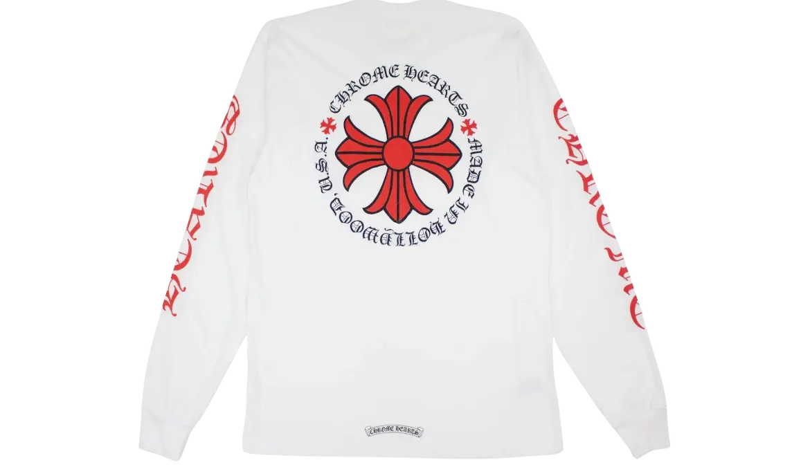 Chrome Hearts Made In Hollywood Plus Cross Long Sleeve T-Shirt Chrome Dubai