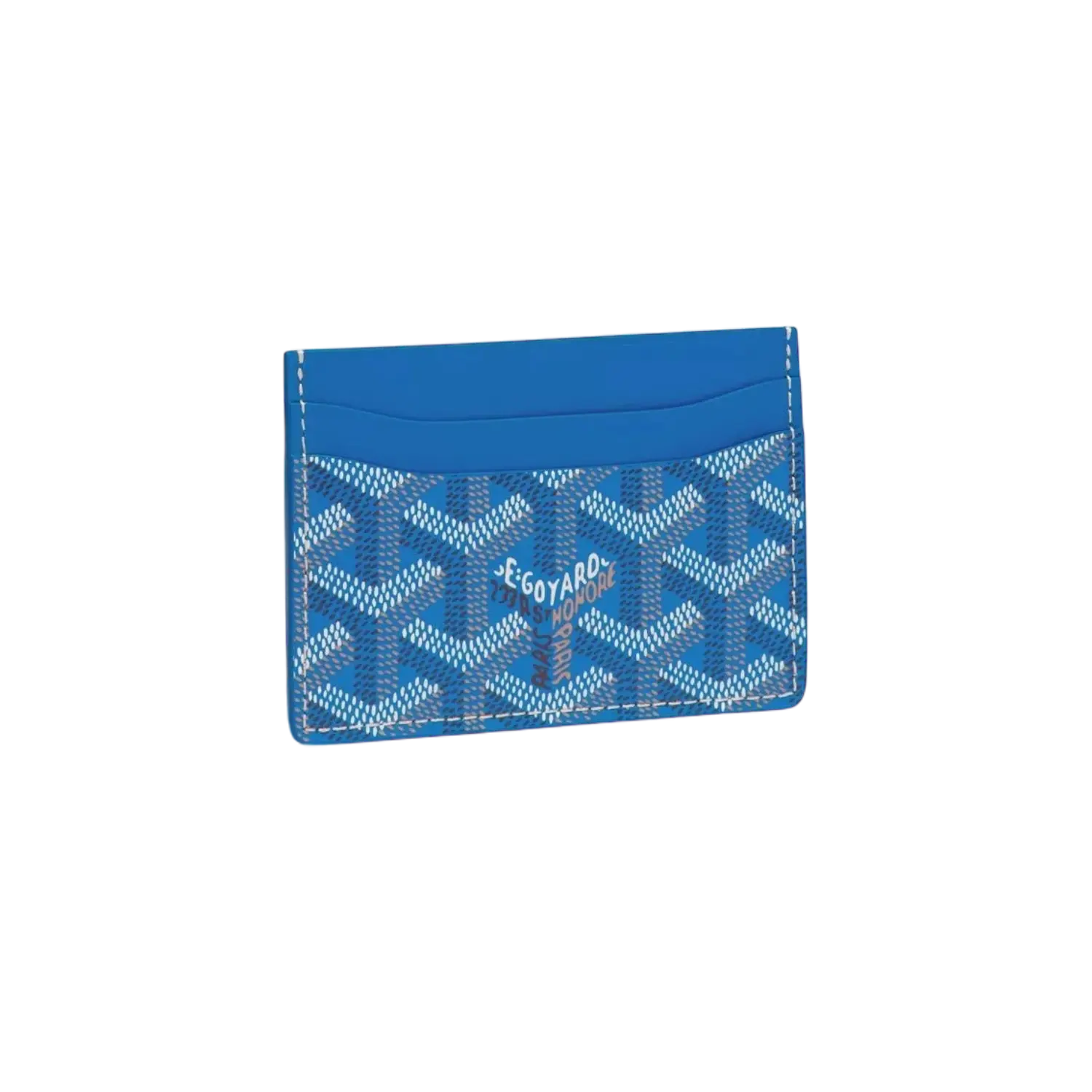 Goyard Saint Sulpice Card Holder Sky Blue Chrome Dubai