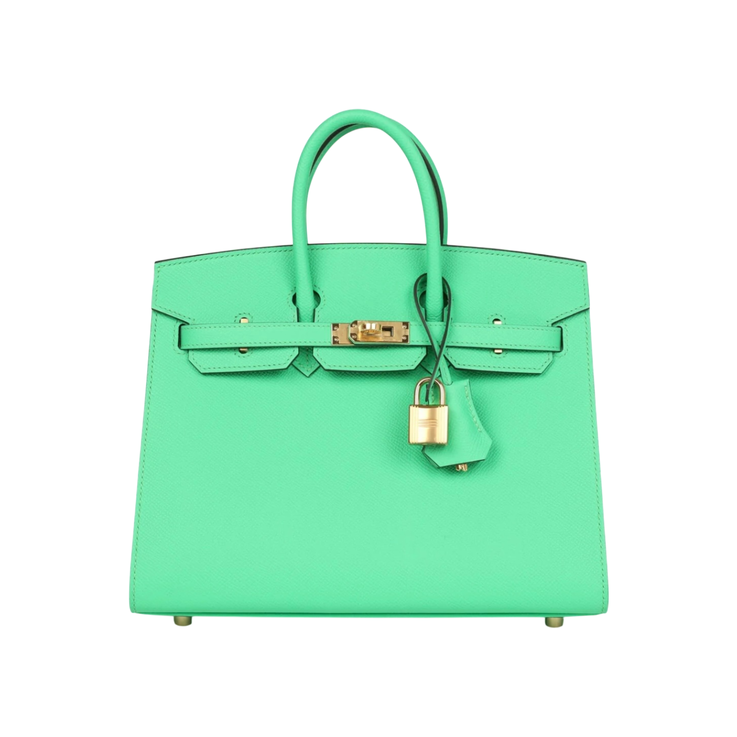 Hermès Birkin Sellier 25 Vert Comics Epsom Gold Hardware Chrome Dubai