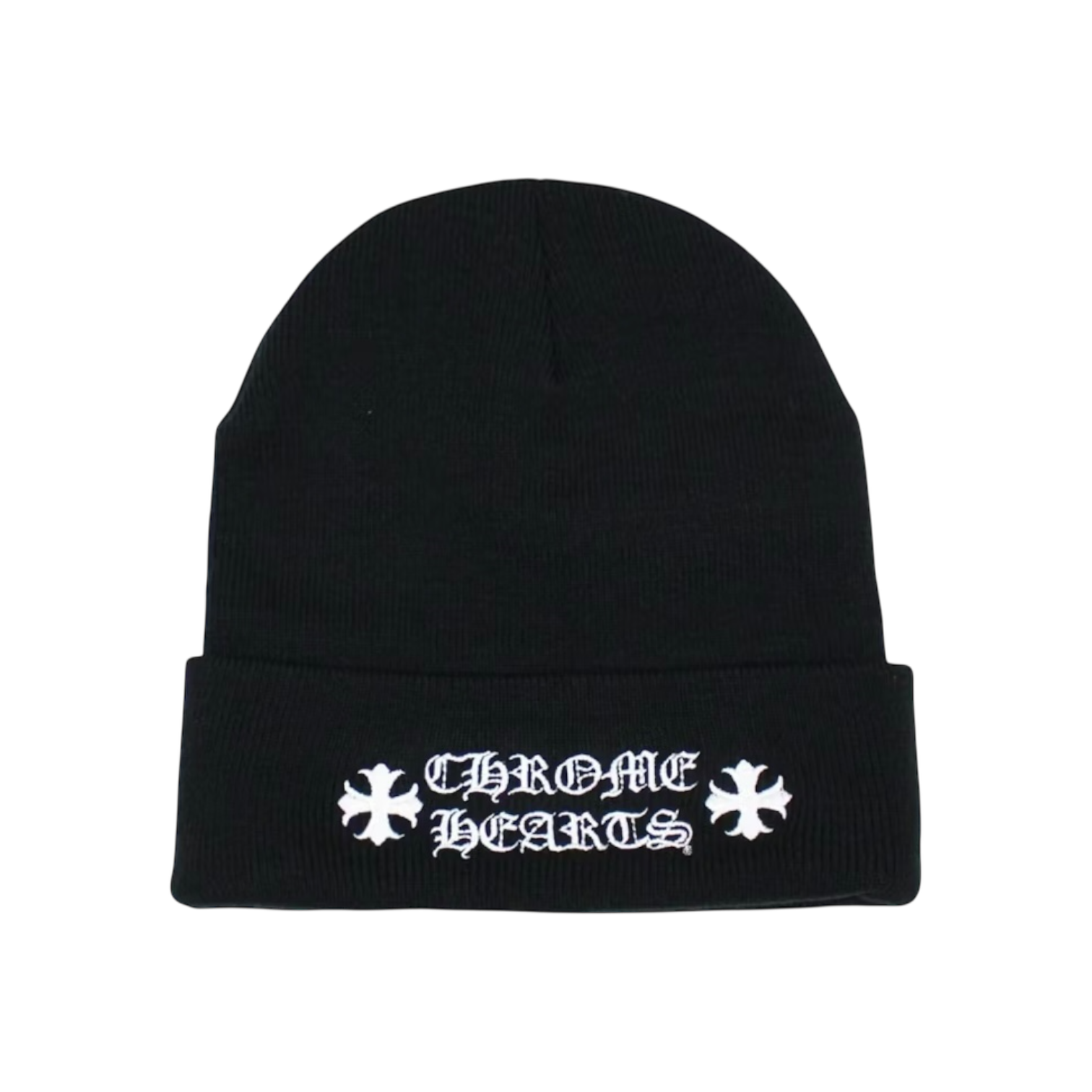 Chrome Hearts Logo Beanie Black Chrome Dubai