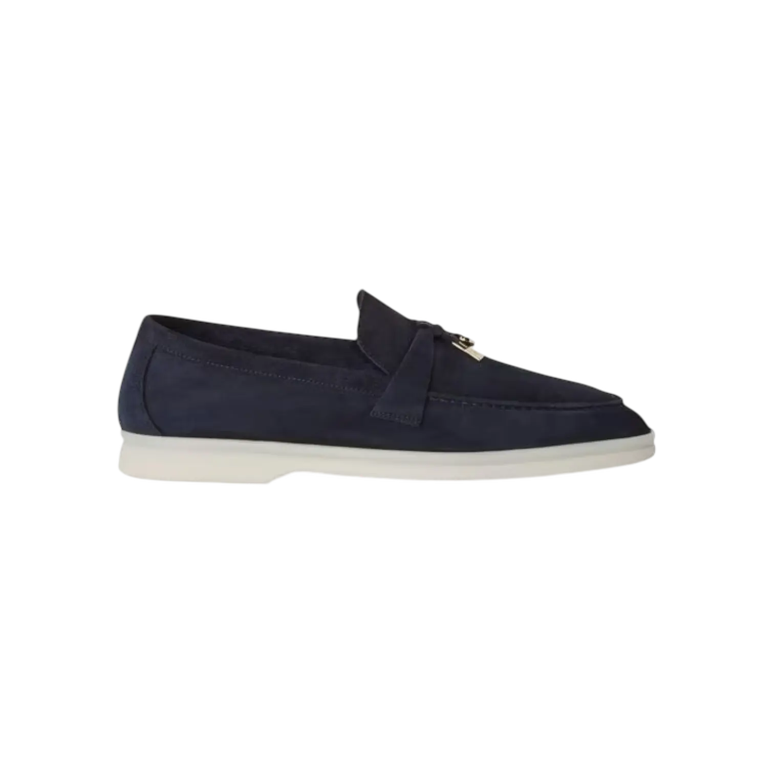 Loro Piana Summer Charms Loafer Argo Blue Melange Chrome Dubai