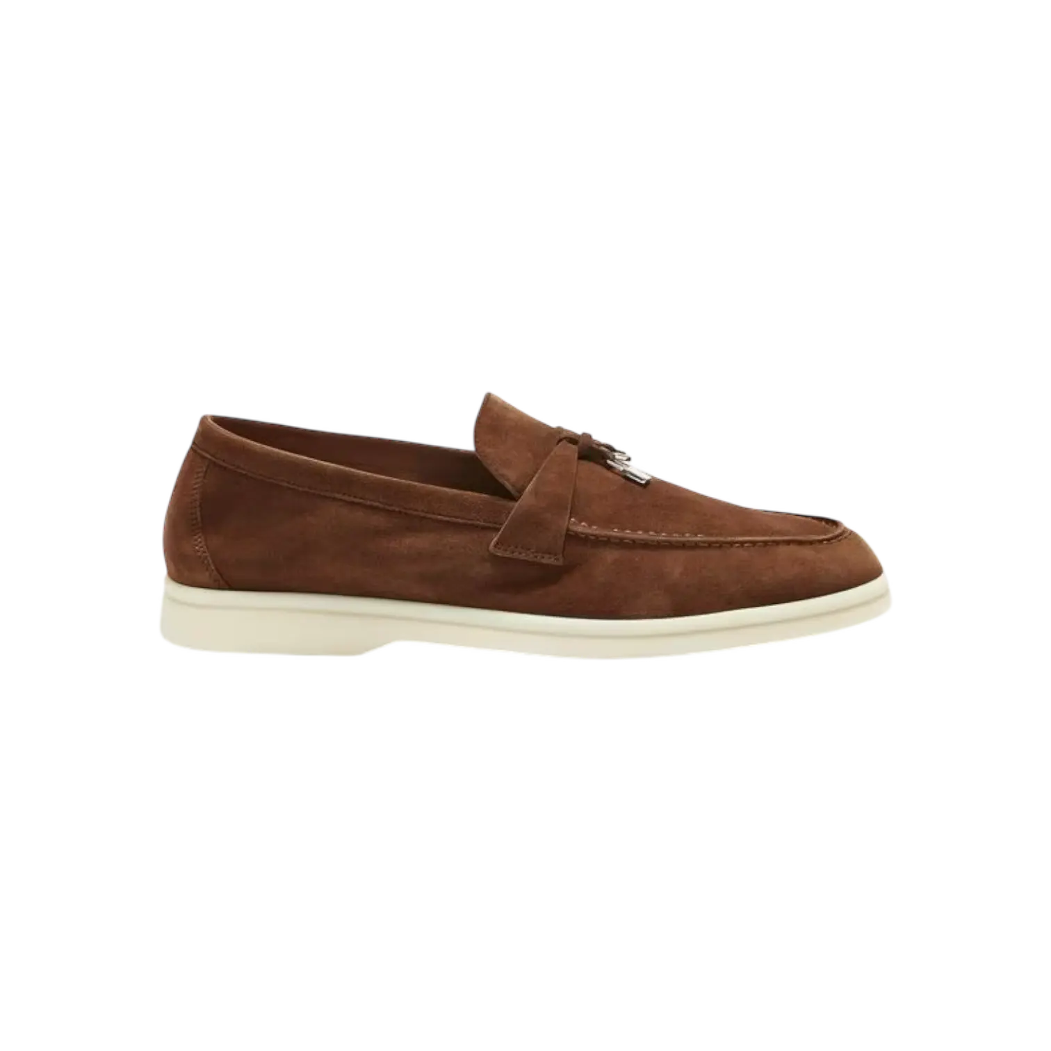 Loro Piana Summer Charms Loafer Saddle Brown Chrome Dubai