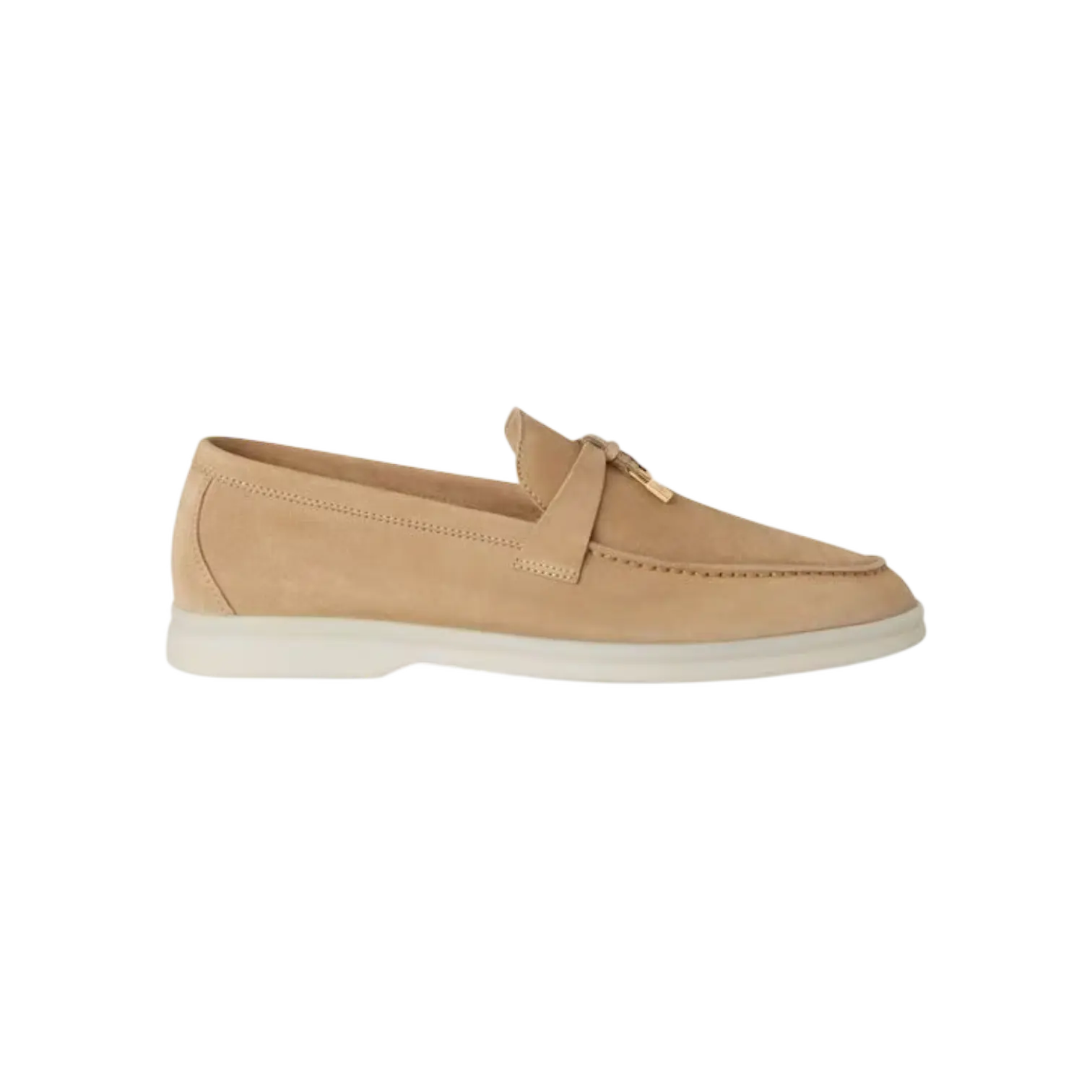 Loro Piana Summer Charms Loafer Sandstone Chrome Dubai