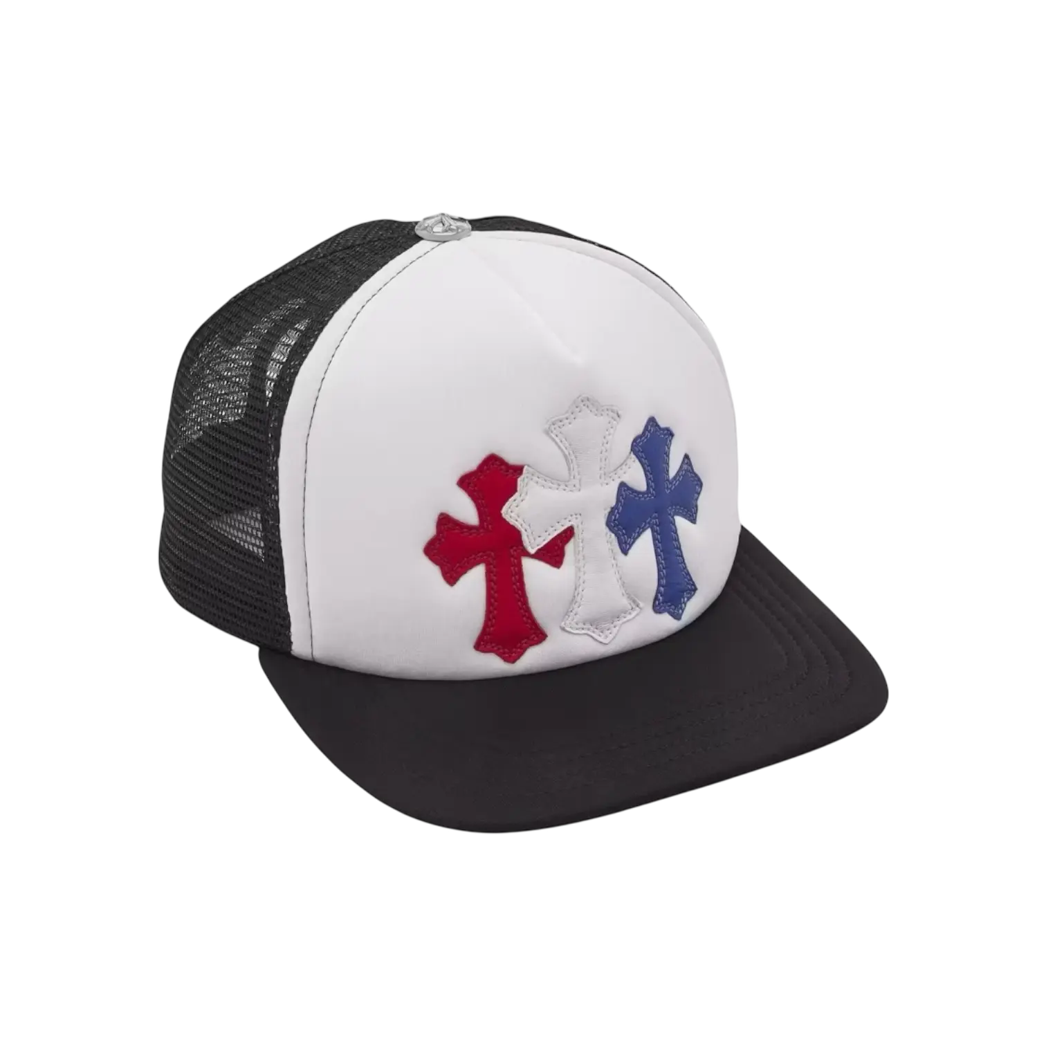 Chrome Hearts Trucker Hat Red / White / Blue Chrome Dubai