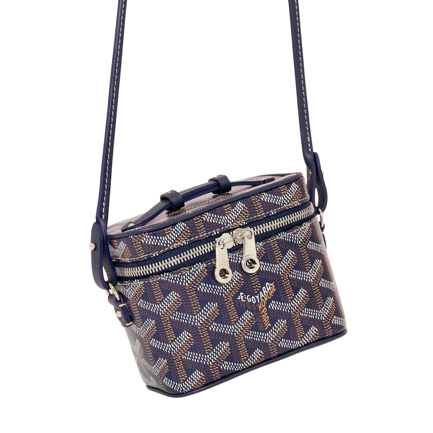 Goyard Muse Nano Vanity Navy Blue Chrome Dubai