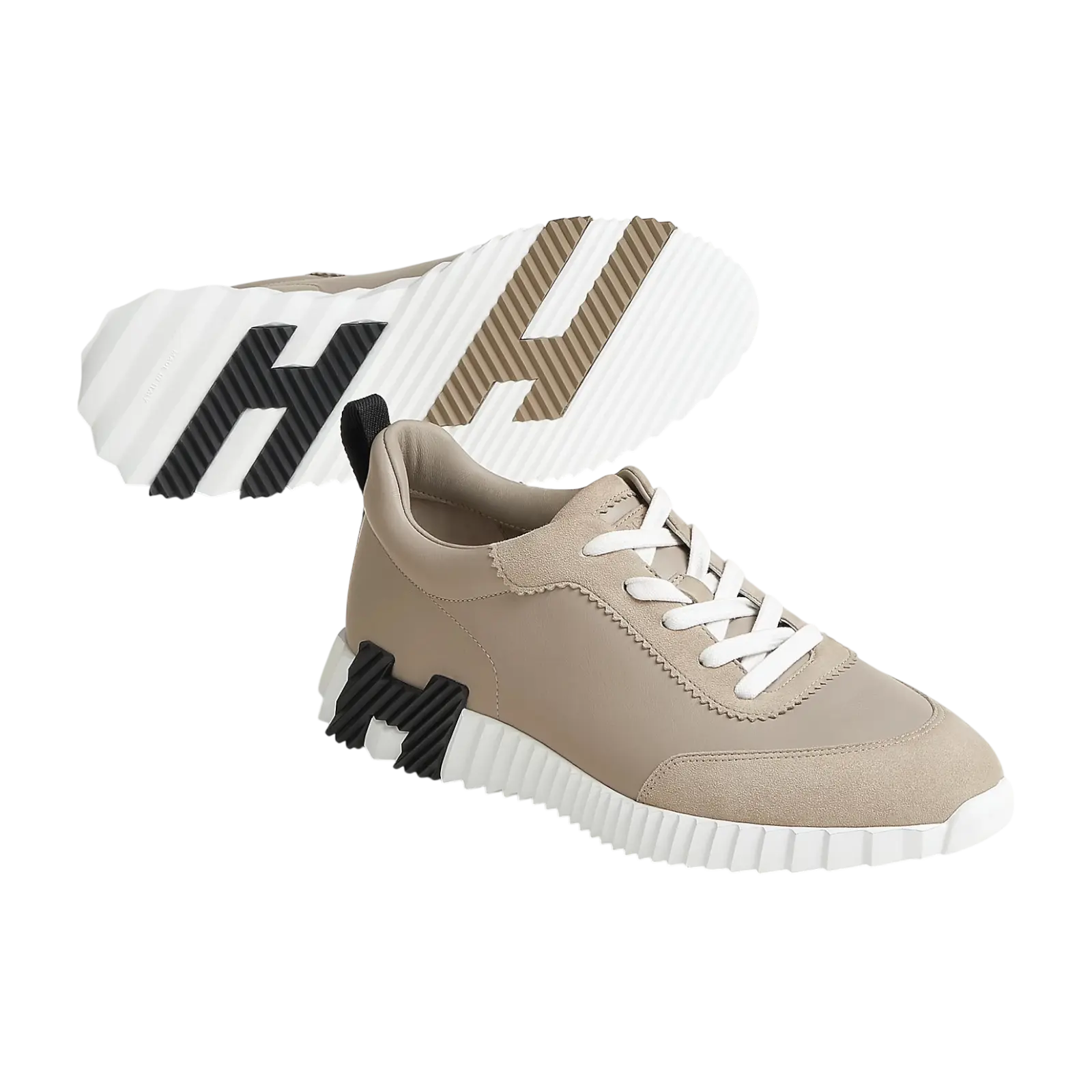 Hermes Bouncing Sneaker Beige Galet Chrome Dubai