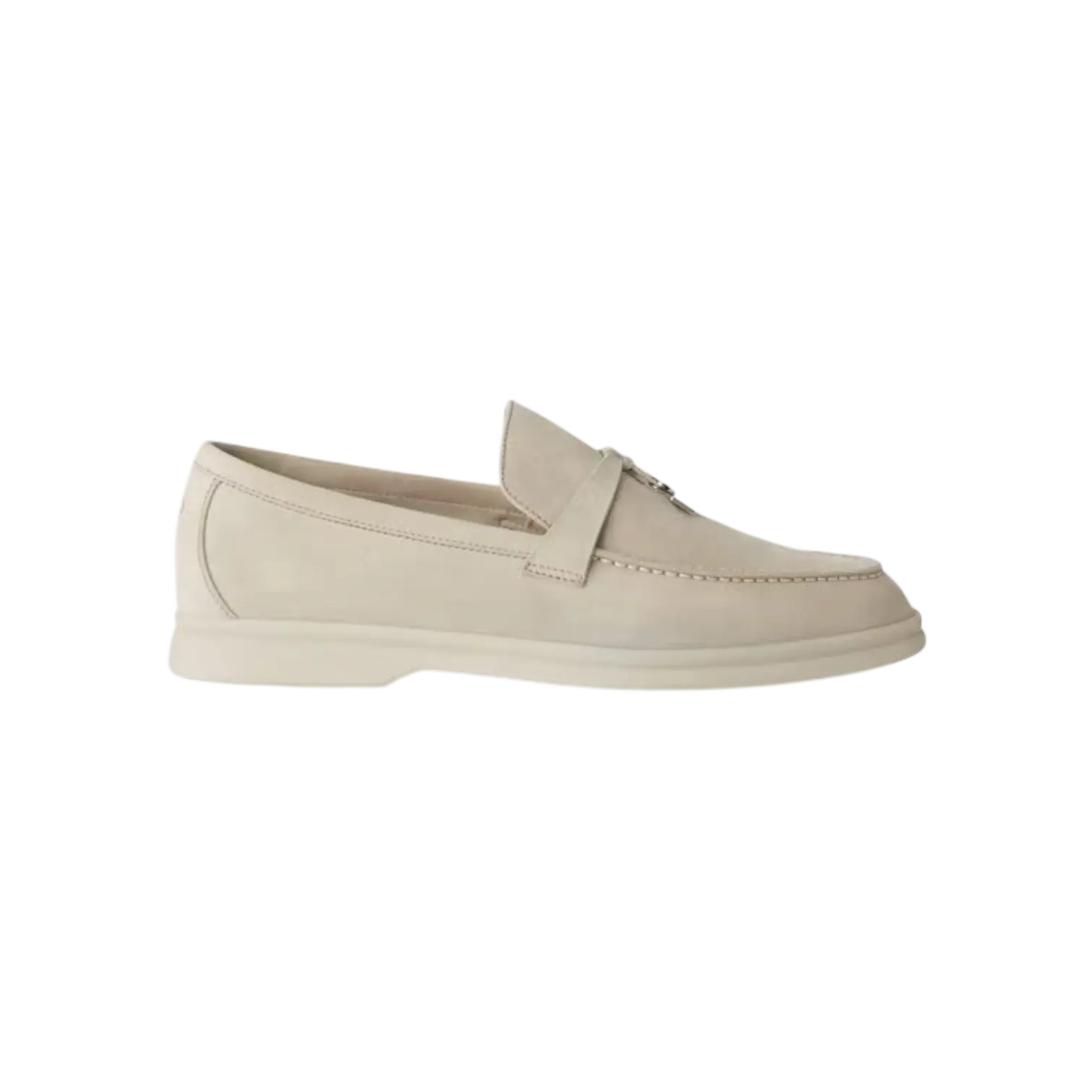 Loro Piana Summer Charms Loafer Powder Pearl Chrome Dubai