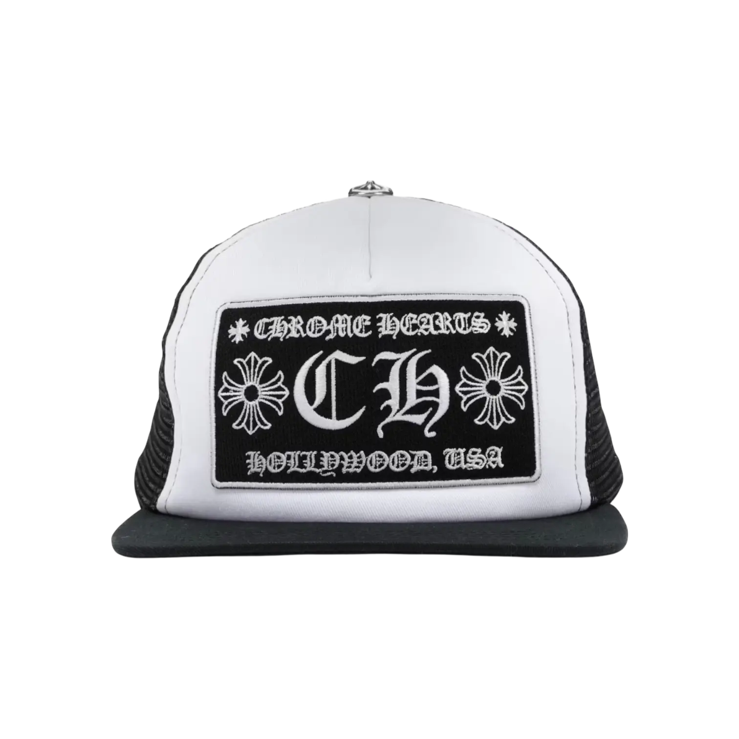 Chrome Hearts Trucker Hat Hollywood White Chrome Dubai