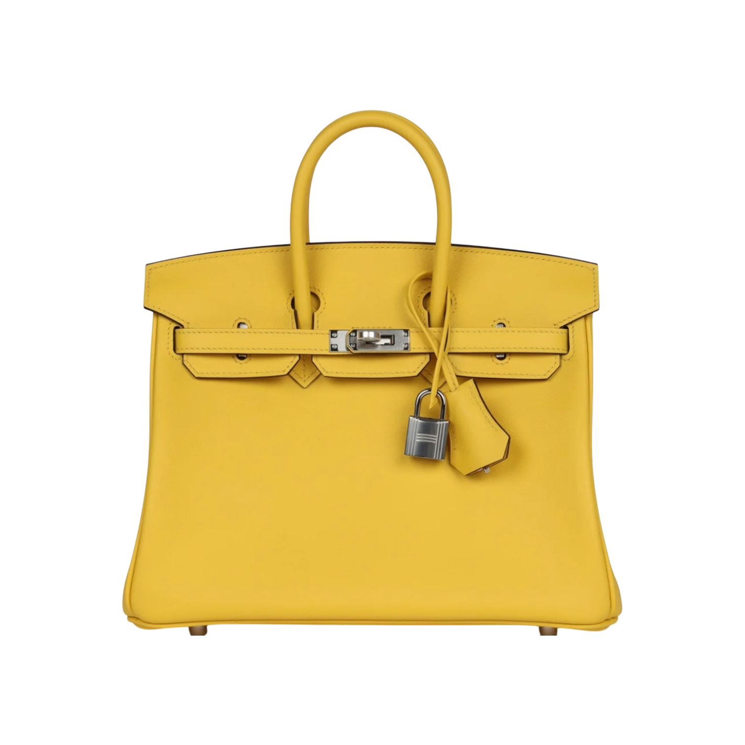 Hermès Birkin 25 Jaune De Naples Swift Palladium Hardware Chrome Dubai