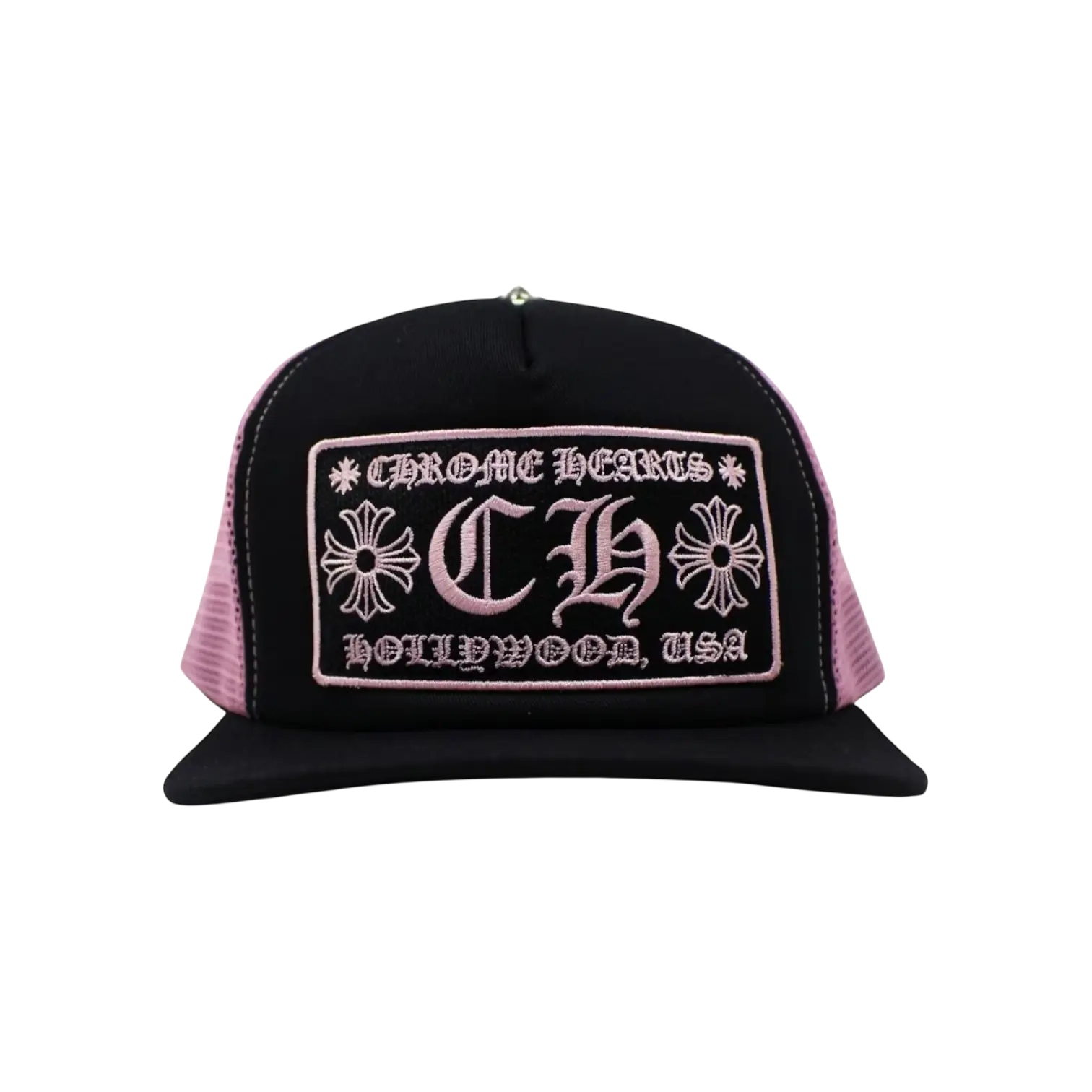 Chrome Hearts Trucker Hat Hollywood Pink Chrome Dubai