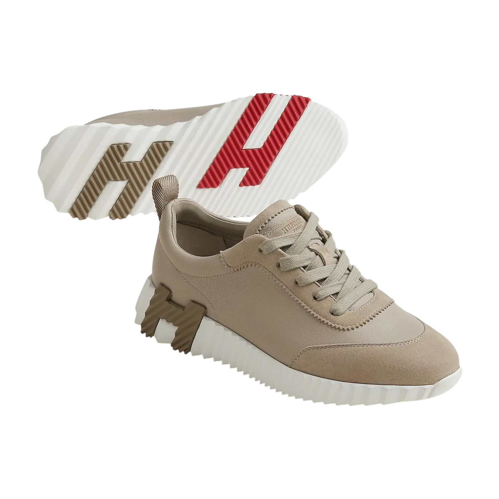 Hermes Bouncing Sneaker Beige Galet Chrome Dubai