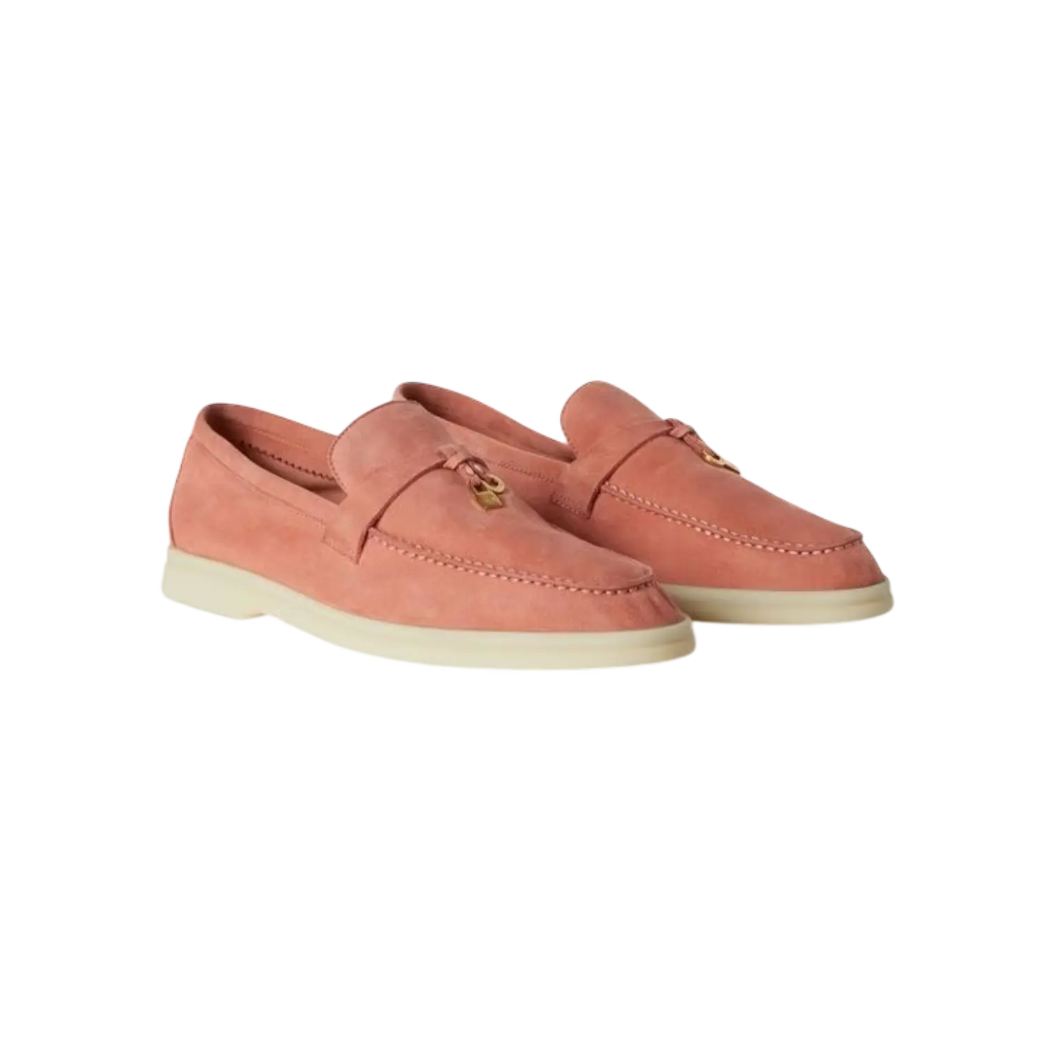 Loro Piana Summer Charms Loafern Sorbet Pink Chrome Dubai