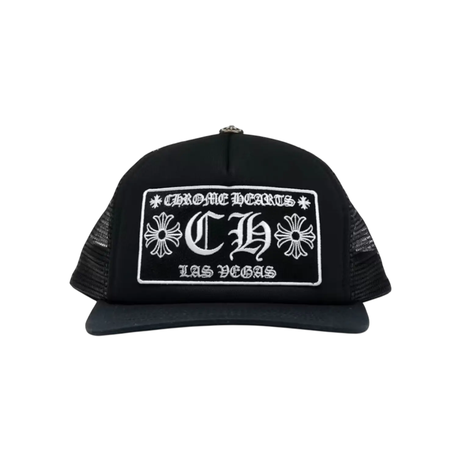 Chrome Hearts Trucker Hat Las Vegas Black Chrome Dubai