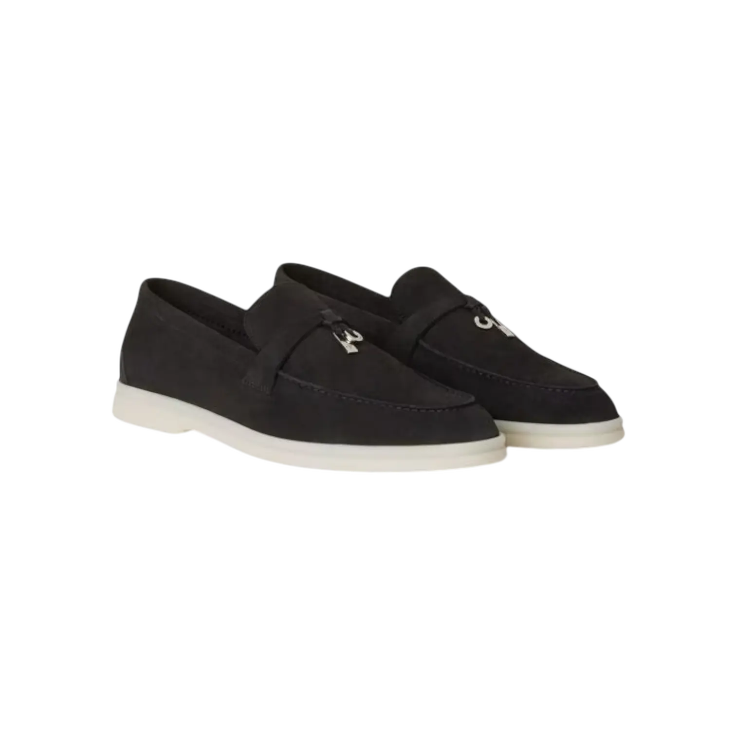 Loro Piana Summer Charms Loafer Caviar Chrome Dubai