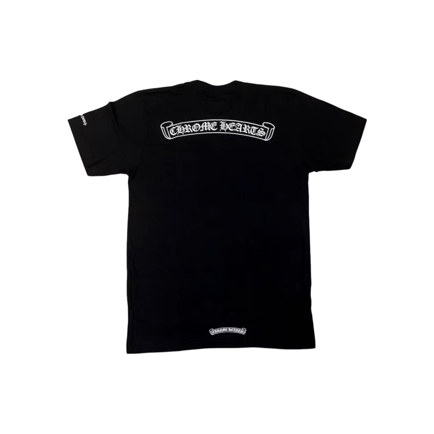 Chrome Hearts Scroll Logo T-Shirt Black Chrome Dubai