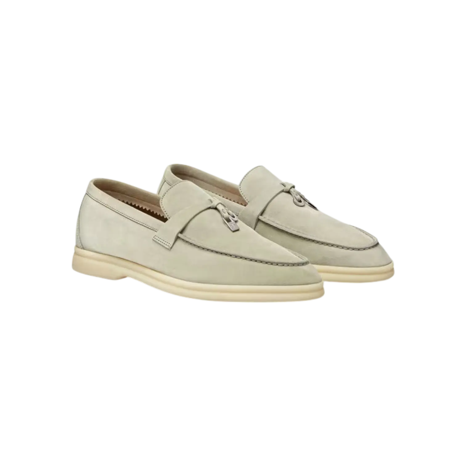 Loro Piana Summer Charms Loafer Deep Ice Chrome Dubai