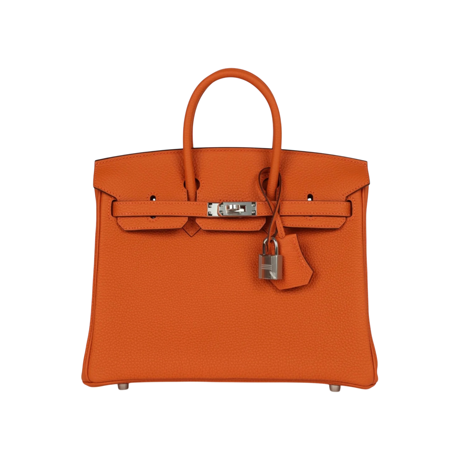 Hermès Birkin 25 Orange Togo Palladium Hardware Chrome Dubai