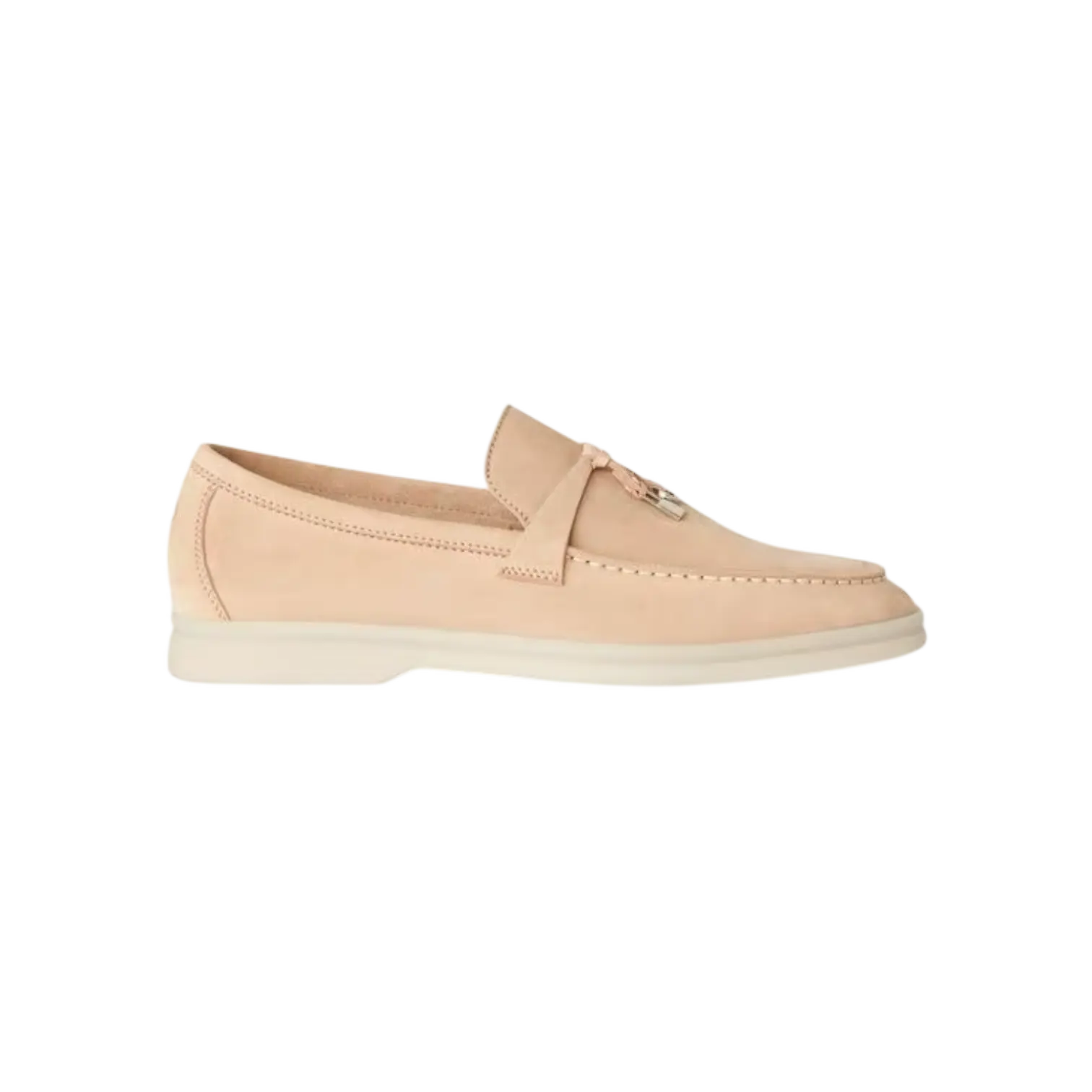 Loro Piana Summer Charms Loafer Pink Sand Chrome Dubai