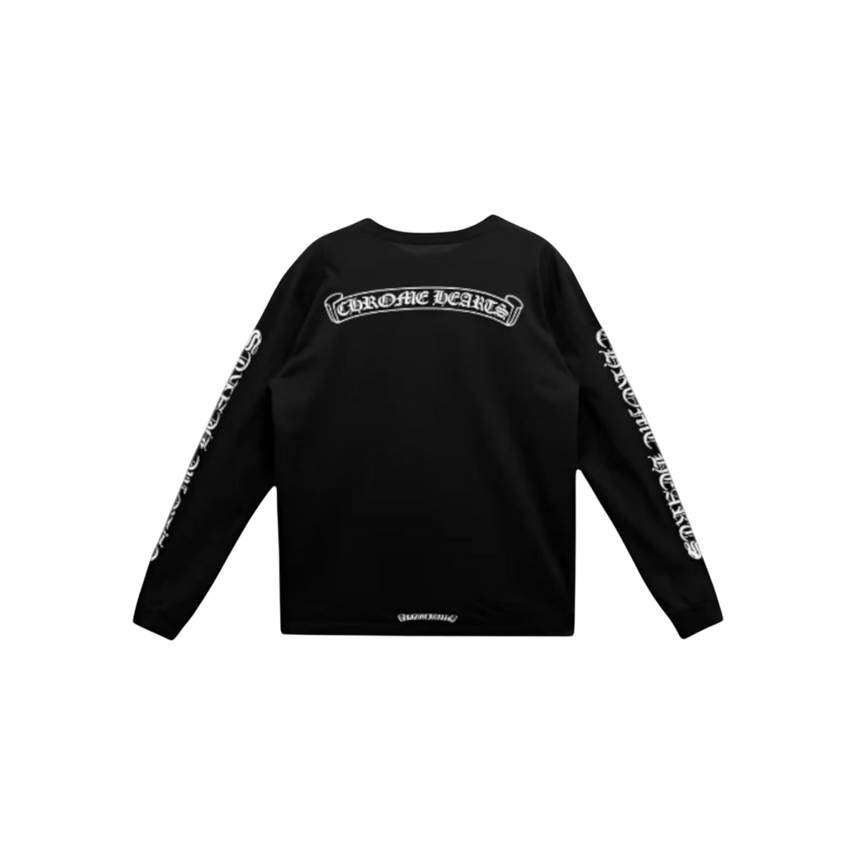 Chrome Hearts Scroll Logo L/S Pocket T-shirt Black – Chrome Dubai