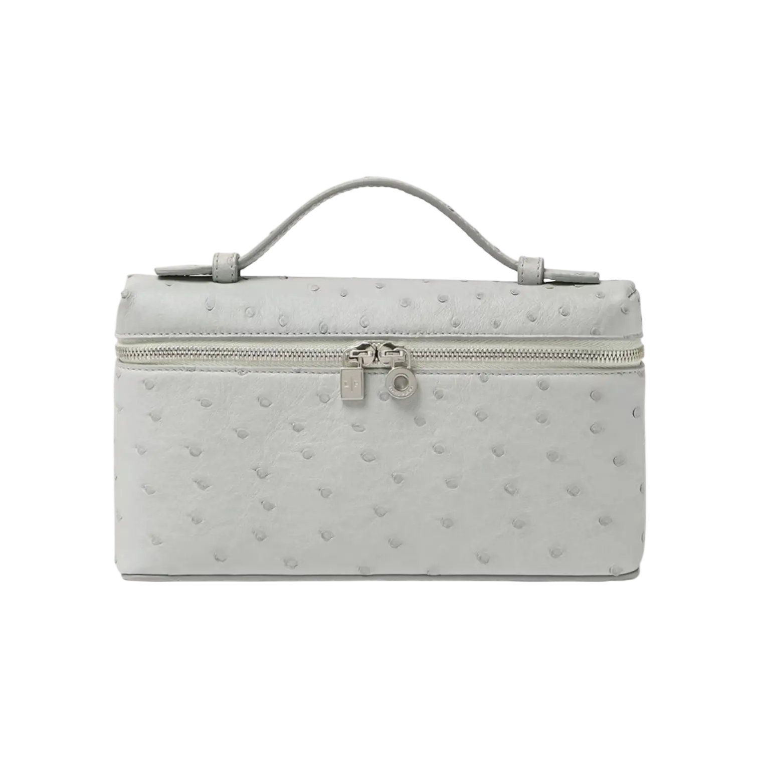 Loro Piana L19 Bag Ostrich Deep Ice / Antique Silver Chrome Dubai