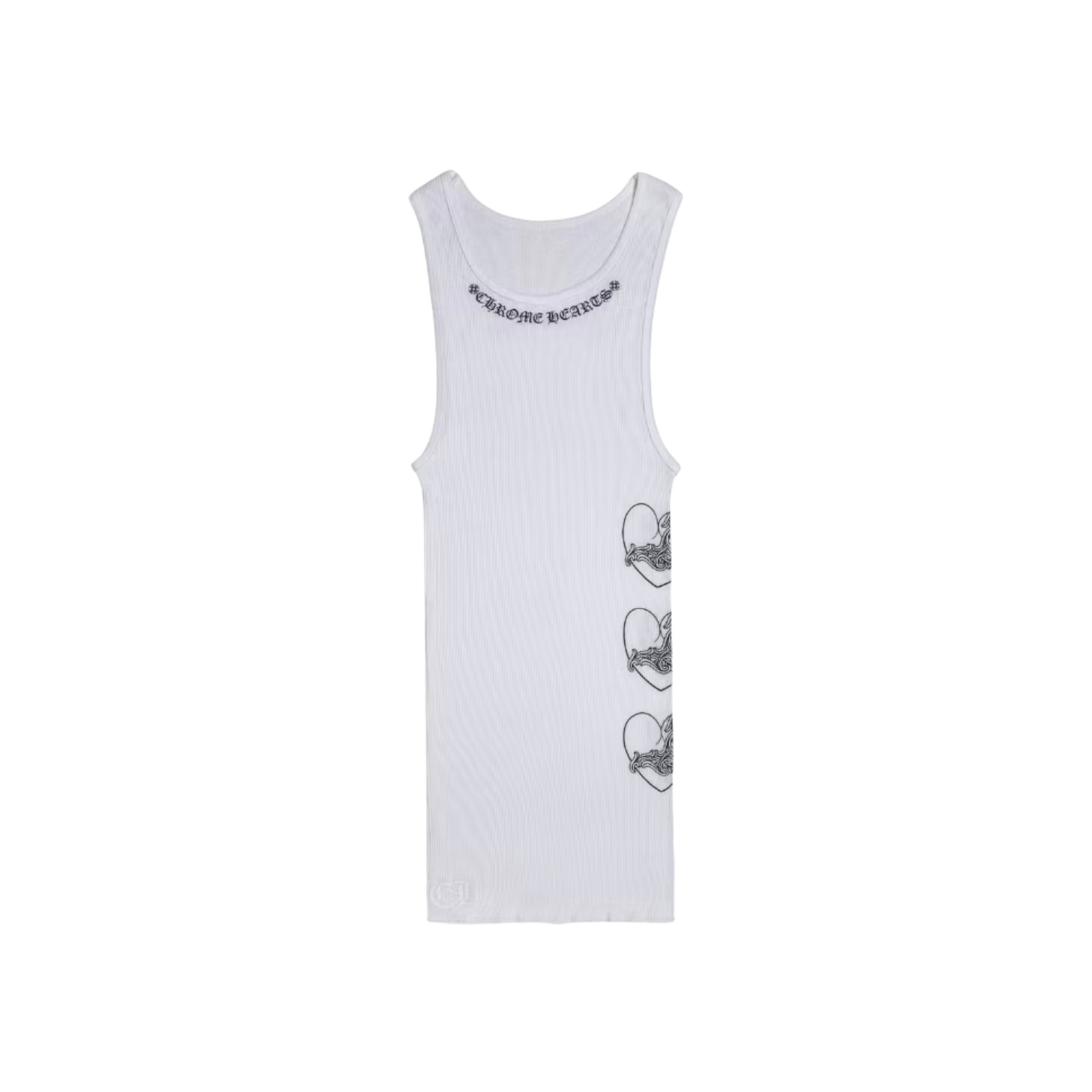 Chrome Hearts Love You Rib Tank White/Black Chrome Dubai