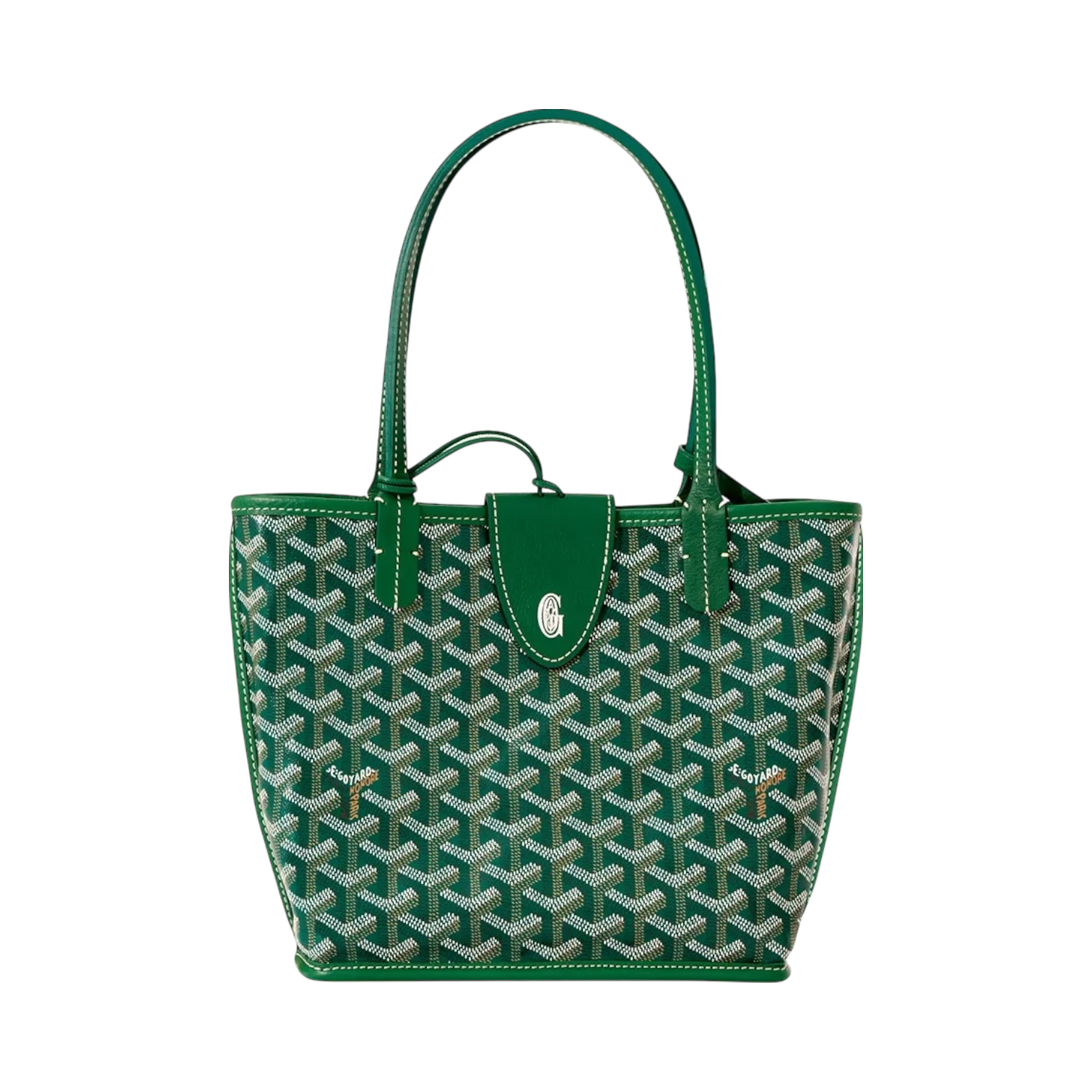 Goyard MIni Anjou Bag Green Strap Lock