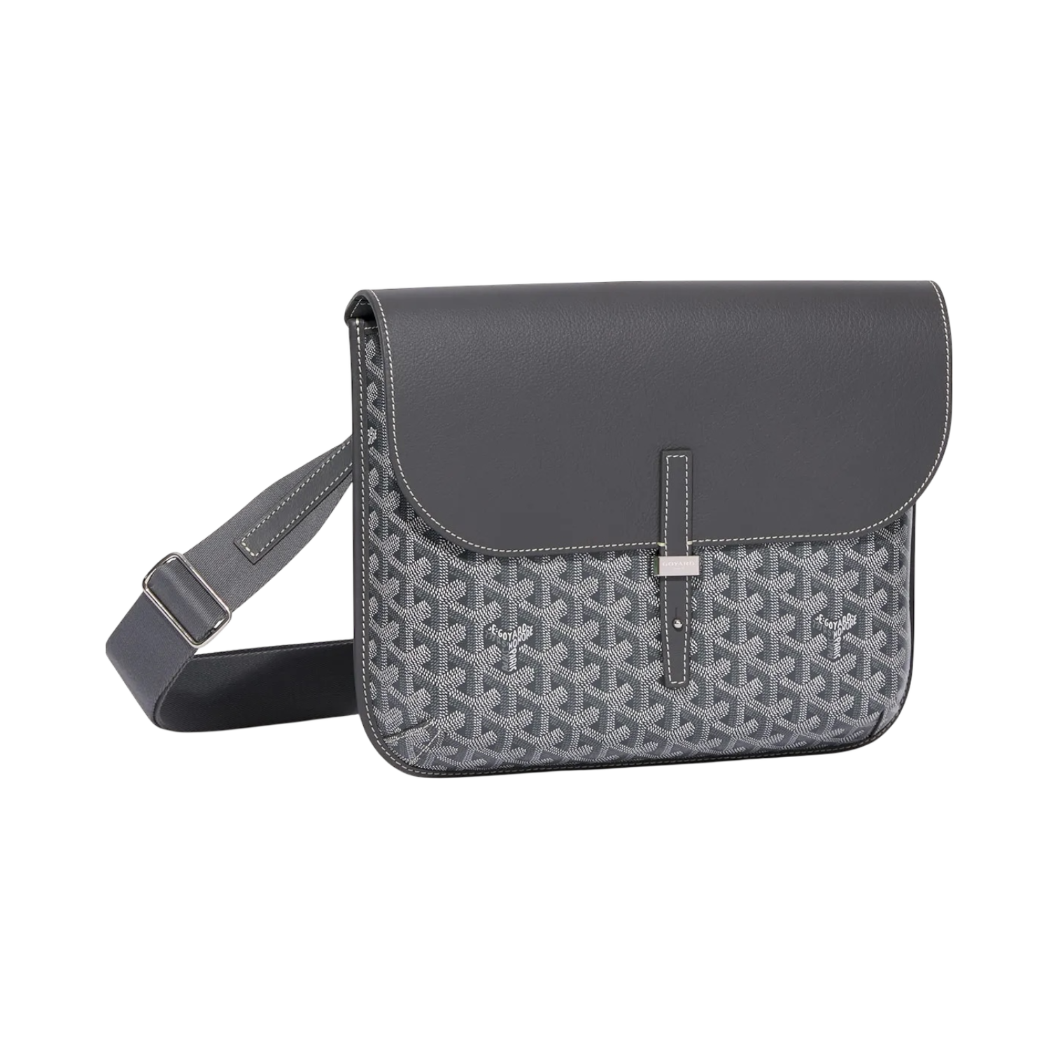 Goyard Coursier Messenger Bag Grey