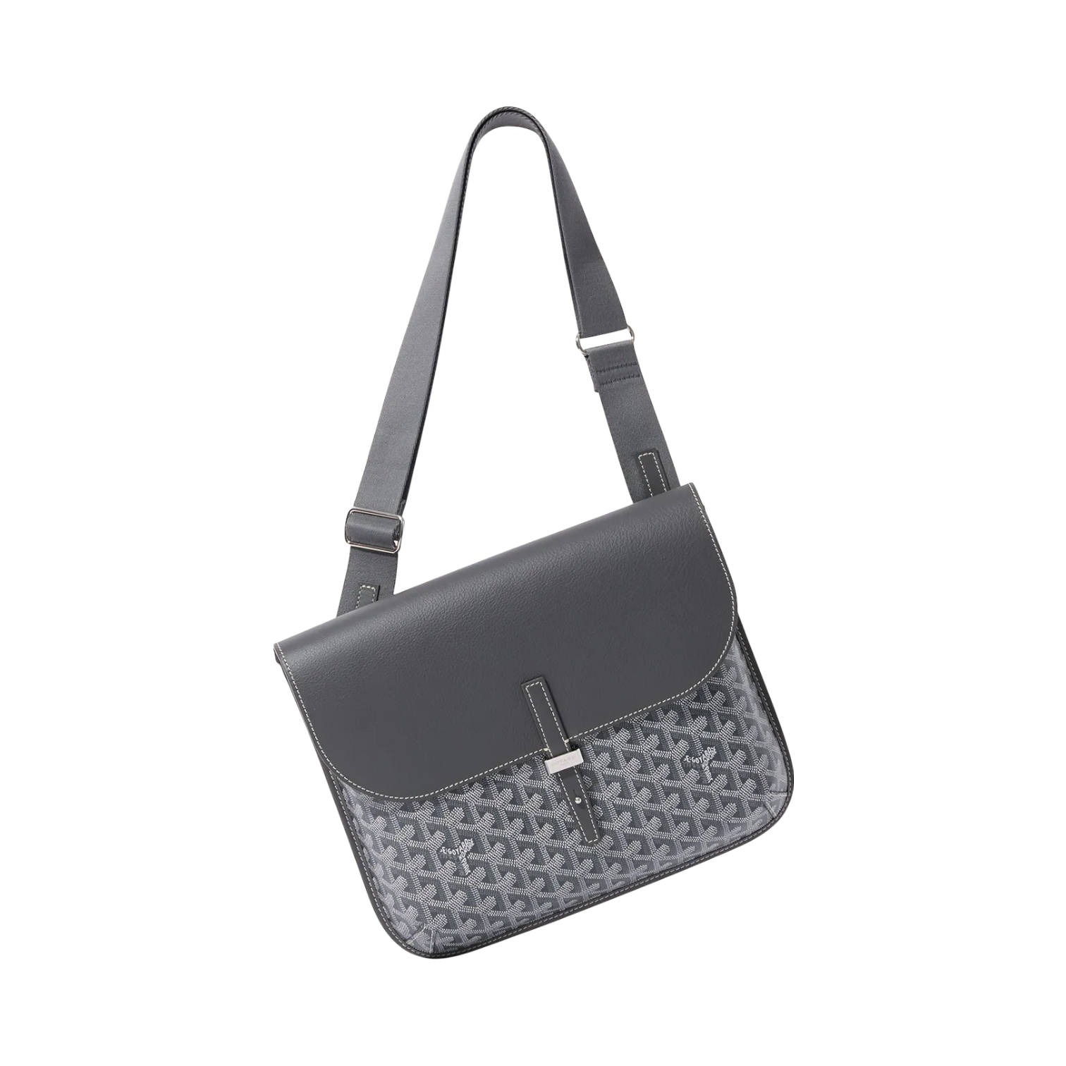 Goyard Coursier Messenger Bag Grey