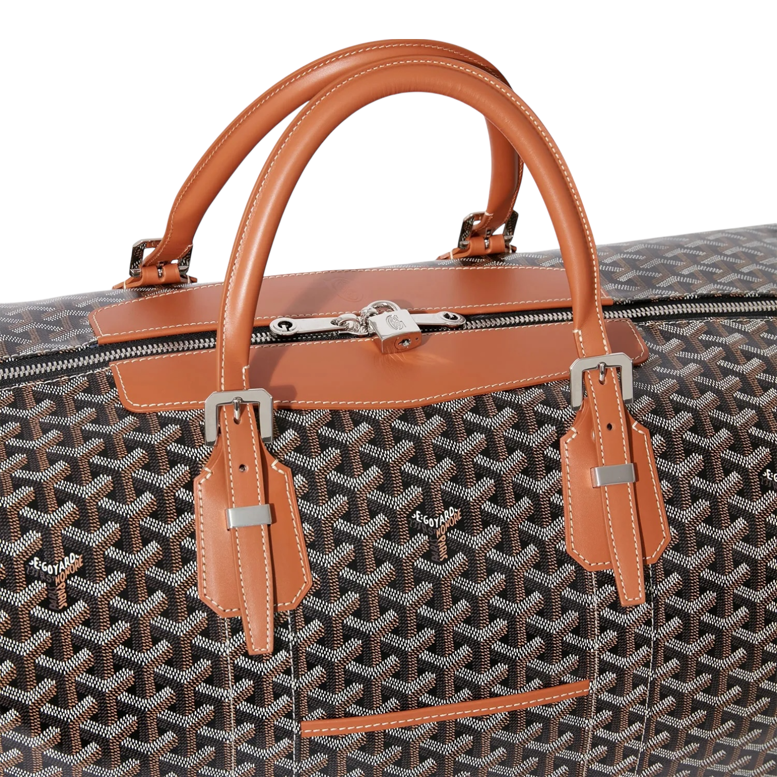 Goyard Bowling 55 Duffle Bag Natural