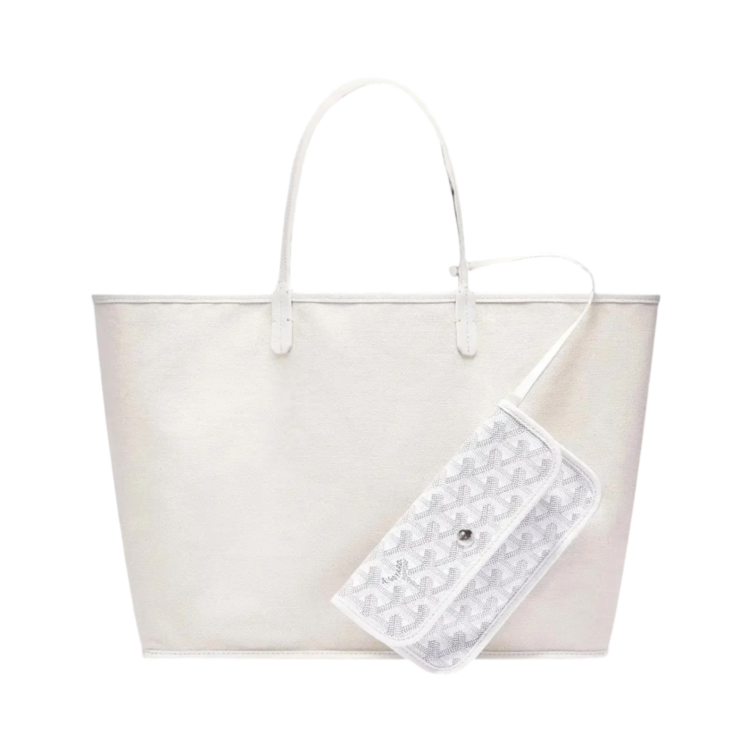 Goyard Saint Louis Tote Bag PM White